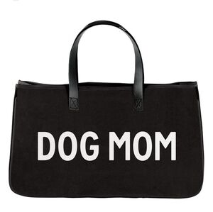 Santa Barbara Tote Dog Mom Black